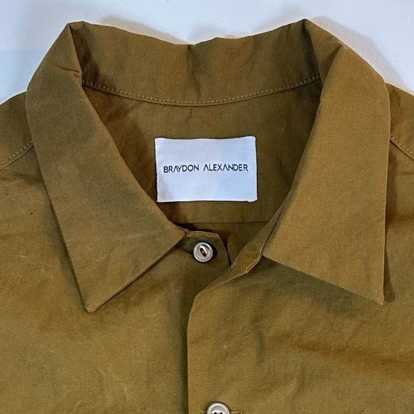Rare 1/1 Braydon Alexander Brown Button-Up Shirt - Picture 4 of 4